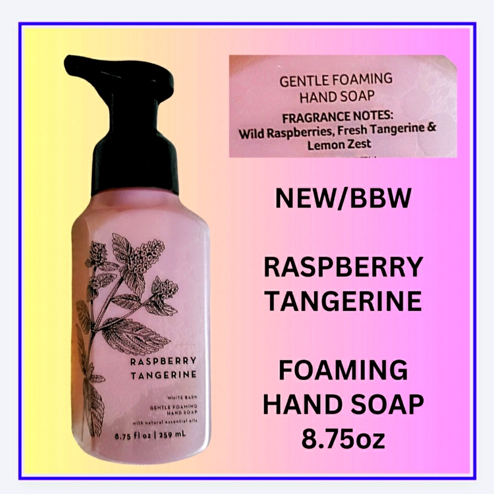 🔥NEW/BBW RASPBERRY TANGERINE  FOAMING HAND SOAP